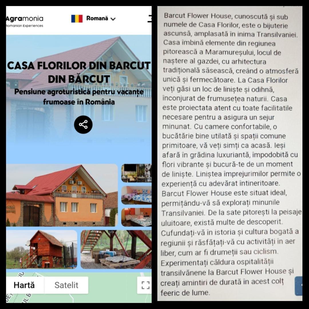Casa Florilor Barcut Daire Dış mekan fotoğraf